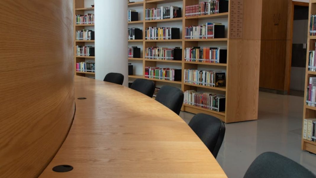 empty library building
