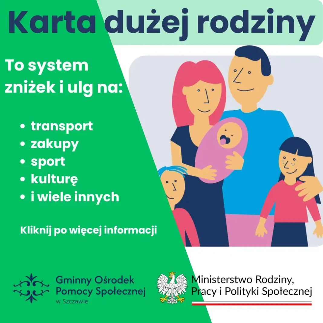 Karta Dużej Rodziny – przypomnienie o zniżkach i mapa partnerów
