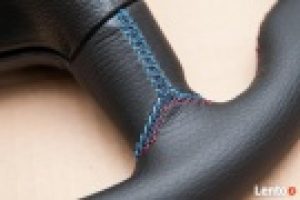 leather steering wheel