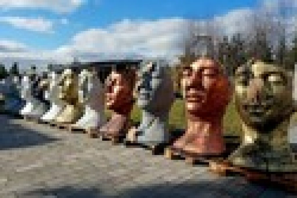 concrete garden sculpture