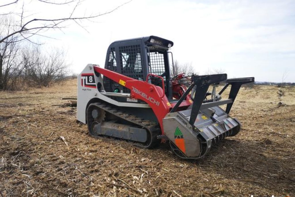 mulcher machine work