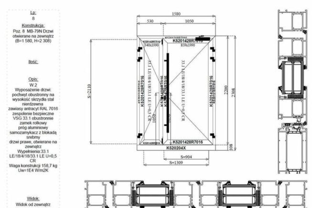aluminum folding door