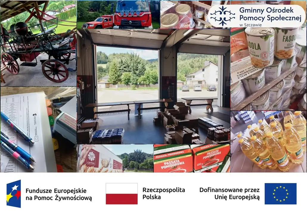 Prawie dwie tony żywności trafiły do mieszkańców Gminy Szczawa w ramach akcji Fundusze Europejskie